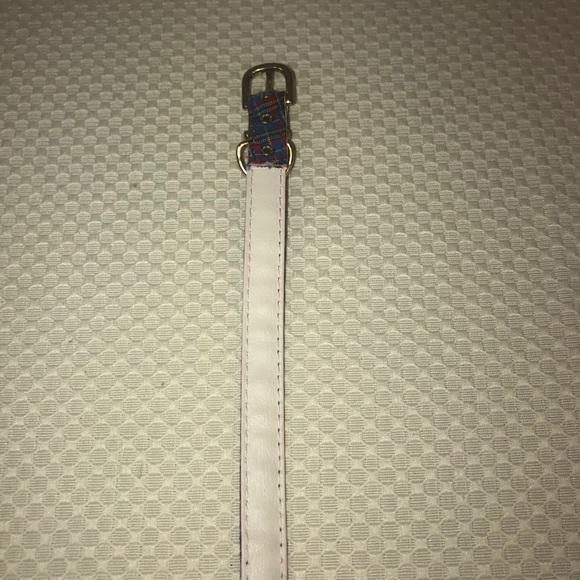 Omnipet Dog Pet Animal Collar 12” Blue Plaid Gold - Picture 6 of 8